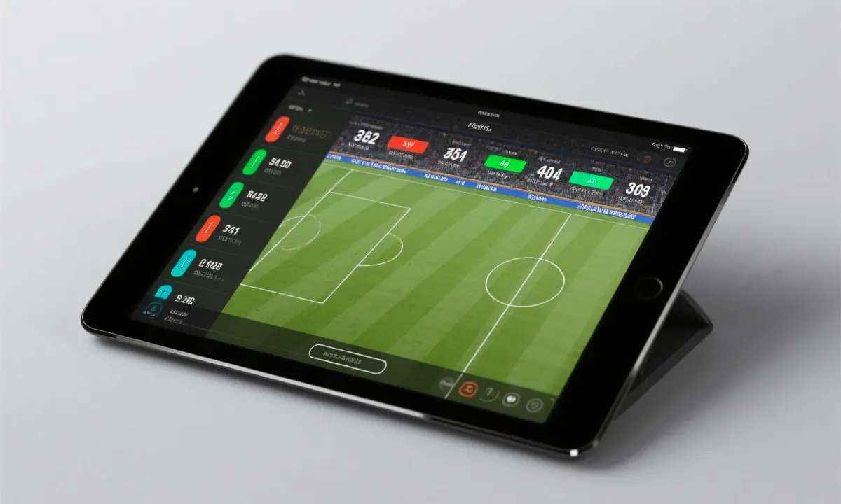 赛事数据与直播同屏示意