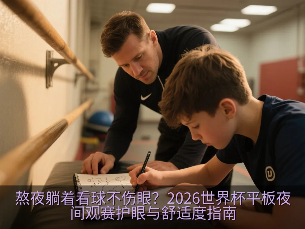 在暗光环境下,平板电脑开启了护眼模式和暗色调界面,光线柔和不刺眼